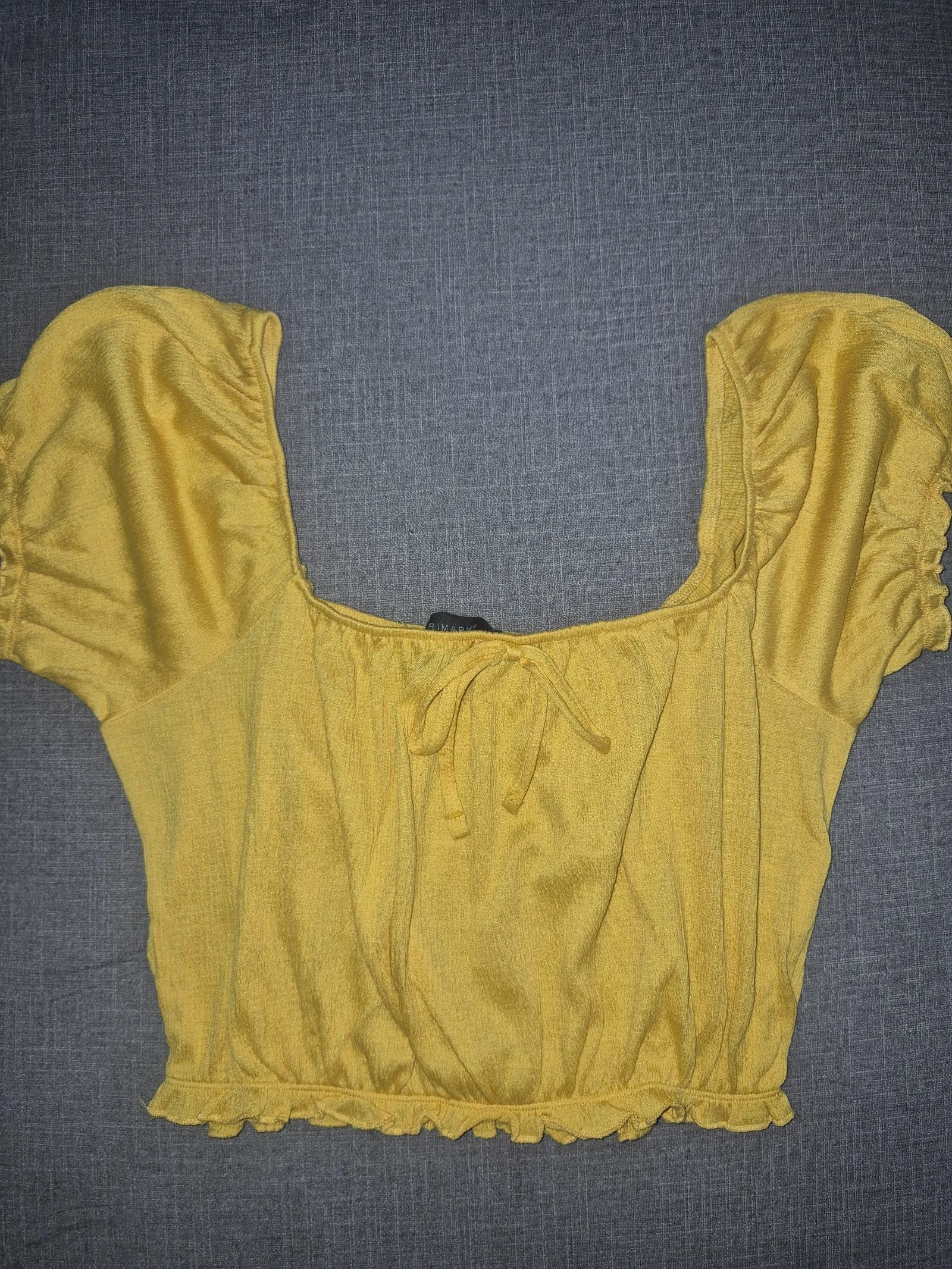 Top croped  amarelo
